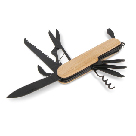 Multi-outils en bambou 9 fonctions