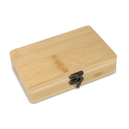 Set d'outils de 13 pièces dans une boîte en bambou 