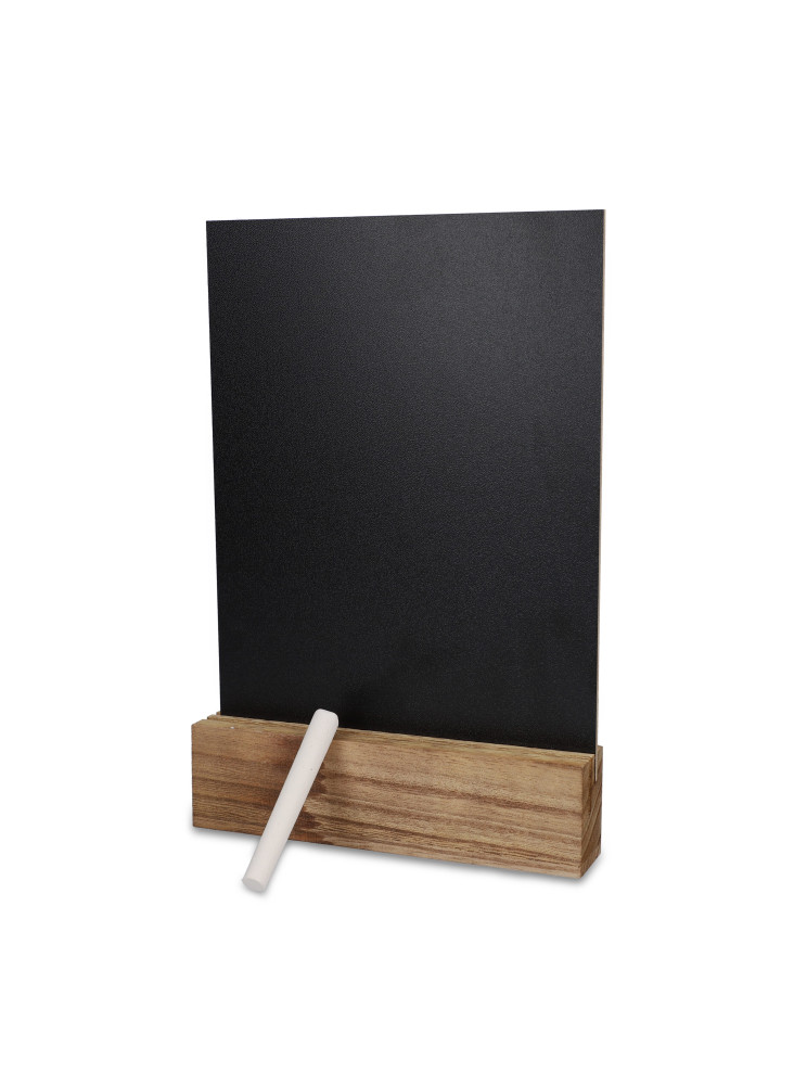 Tableau noir dans un support en bois