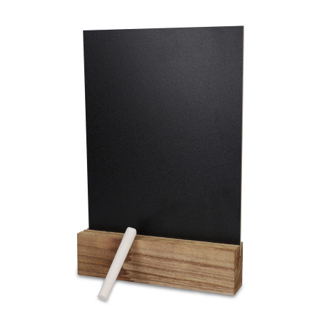 Tableau noir dans un support en bois