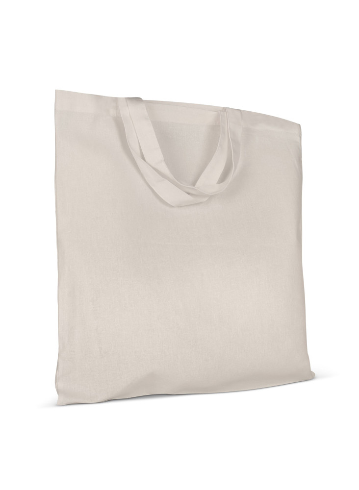 Sac bandoulière en coton OEKO-TEX® 140g/m² 38x42cm poignée courte
