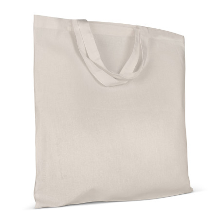 Sac bandoulière en coton OEKO-TEX® 140g/m² 38x42cm poignée courte