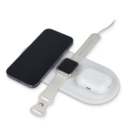 Chargeur sans fil rapide 3-en-1 15 W   téléphones / Apple Watch / AirPod