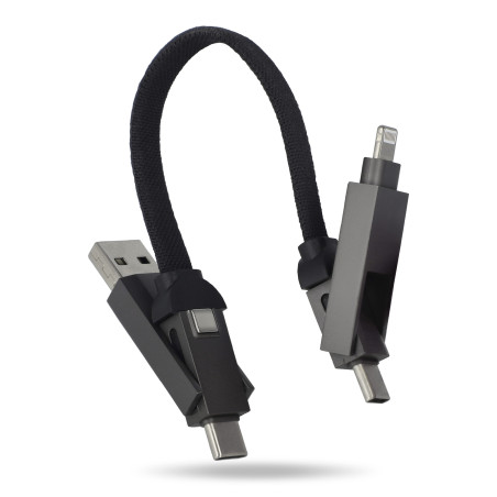 Câble multifonctionnel 4-en-1 Porte-clés 60 W