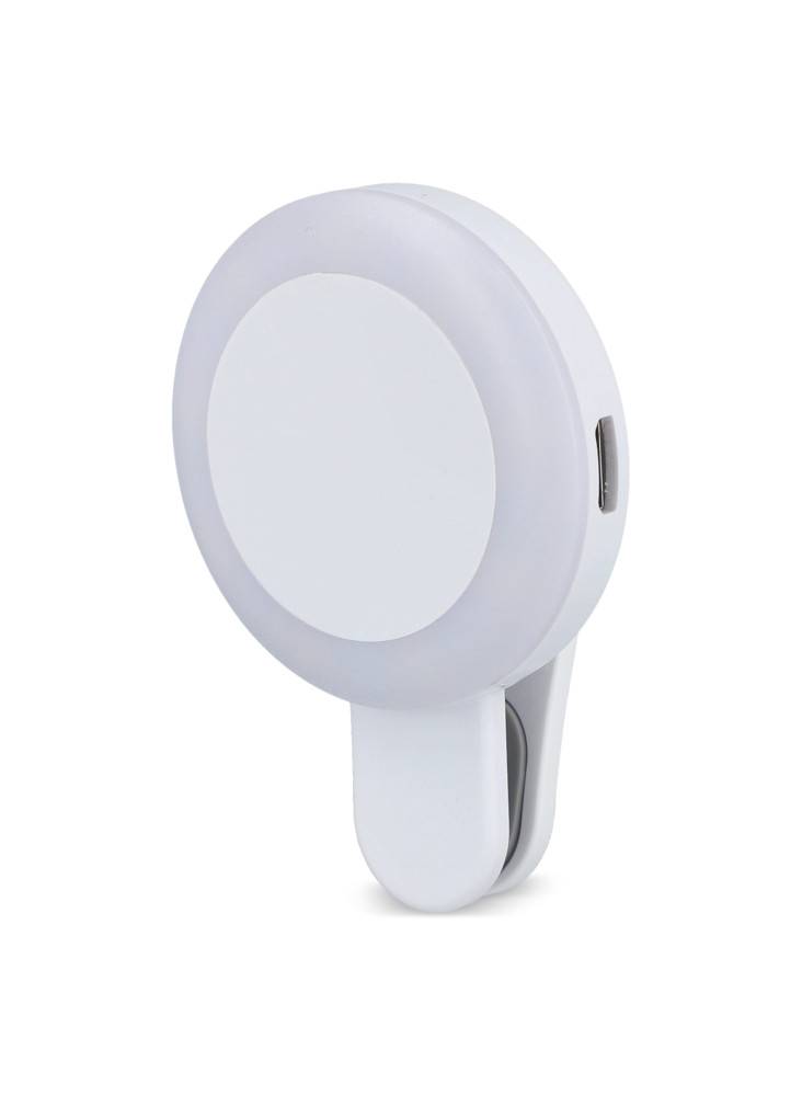 Lampe LED portable universelle pour selfie avec 3 niveaux de luminosité