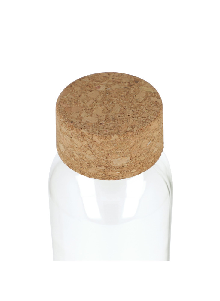 Bouteille en verre recyclé avec bouchon en liège 500ml