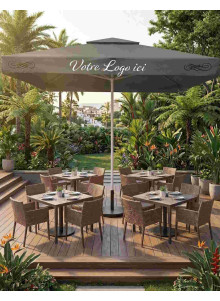 Parasol Tropika 5.5 m 100% personnalisé