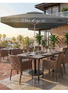Grand Parasol Robuste Professionnel Tropika 5m Publicitaire