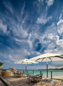 Parasol Atlantic 4 m carré publicitaire