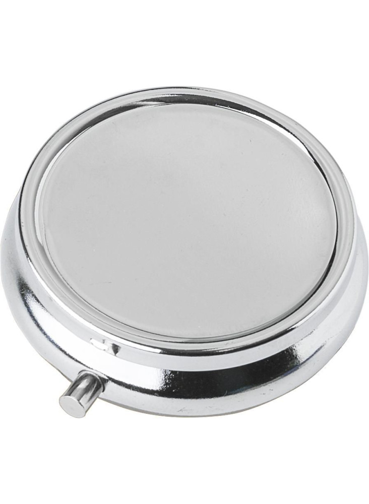 Pilulier Zara | Métal | 3 compartiments | Miroir