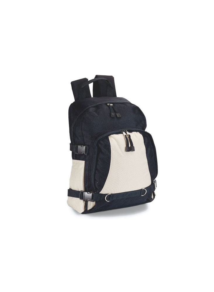 Sac à dos en polyester poche carré frontale publicitaire