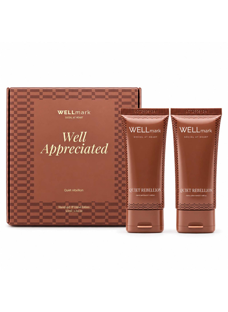 Coffret cadeau Wellmark Quite Rebellion comprenant un savon pour les mains de 70 ml et une lotion pour les mains de 70 ml