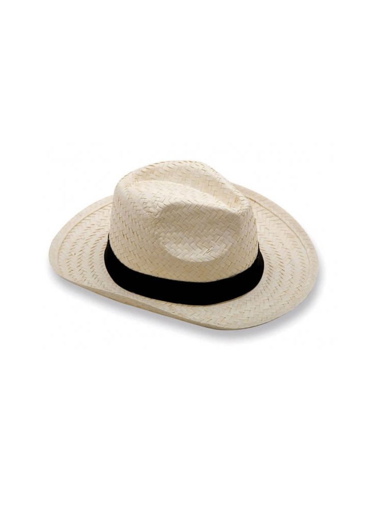 Chapeau Panama polyester avec bandeau Personnalisable