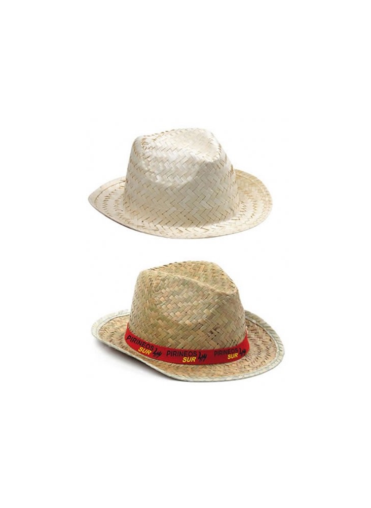 Chapeau Paille Sara avec ruban cousu Personnalisable