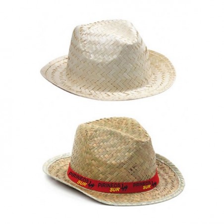 Chapeau Paille Sara avec ruban cousu Personnalisable