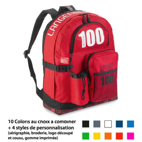 Sac à dos Sur Mesure XXL plusieurs poches frontales publicitaire