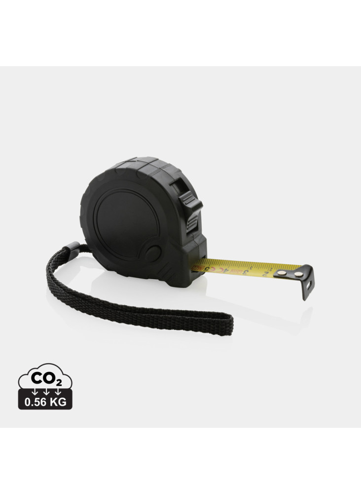 Mètre 3M/16 mm en plastique recyclé RCS avec bouton d'arrêt