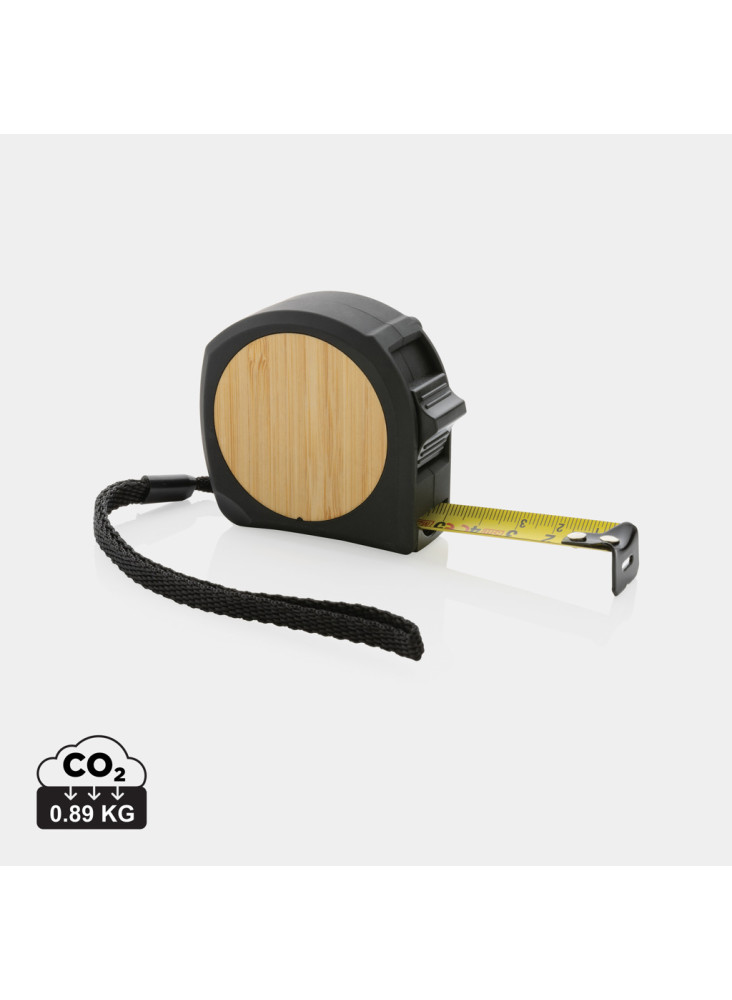 Mètre ruban 5M/19mm en plastique recyclé RCS et bambou