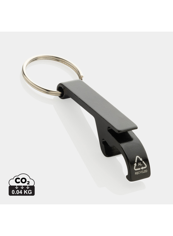 Porte-clés décapsuleur en aluminium recyclé RCS