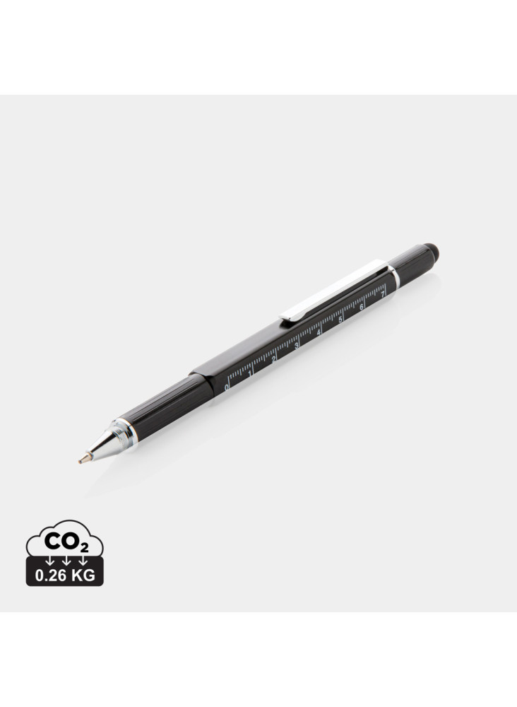 Stylo outil 5 en 1 en aluminium