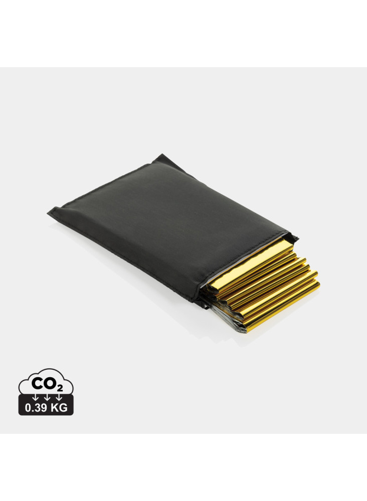 Couverture de secours dans une pochette en rPET RCS Solra