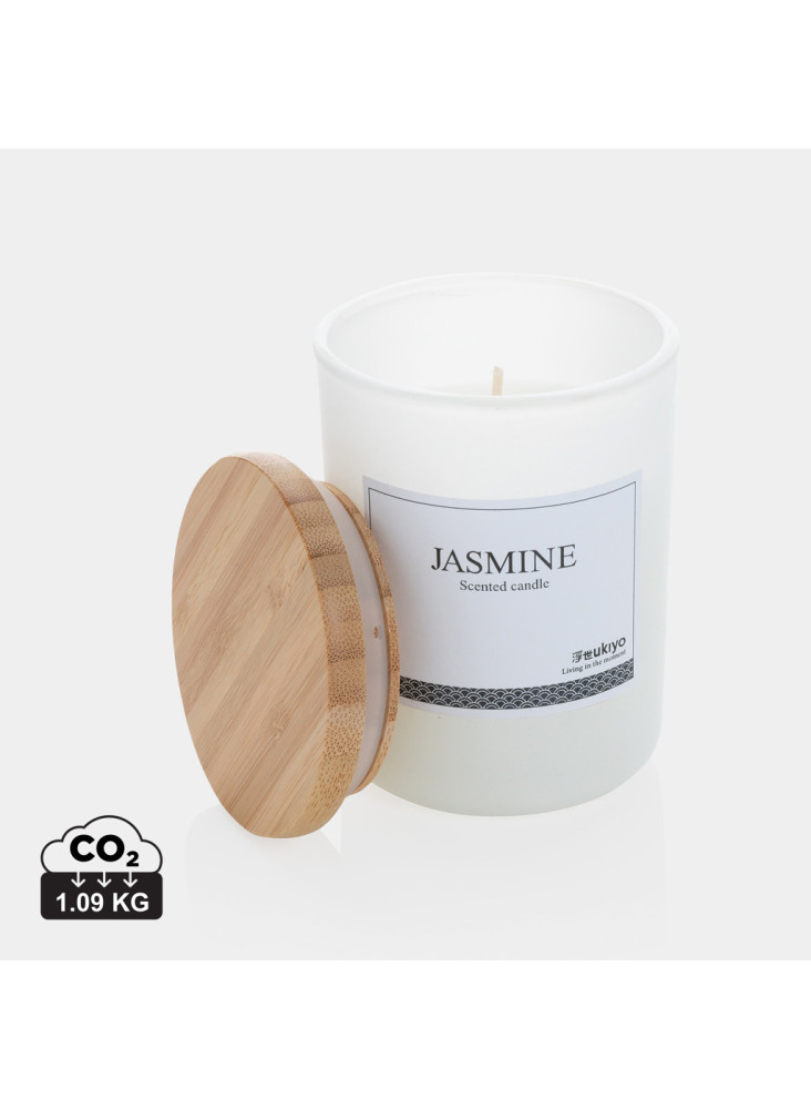 Bougie parfumée avec couvercle en bambou Ukiyo