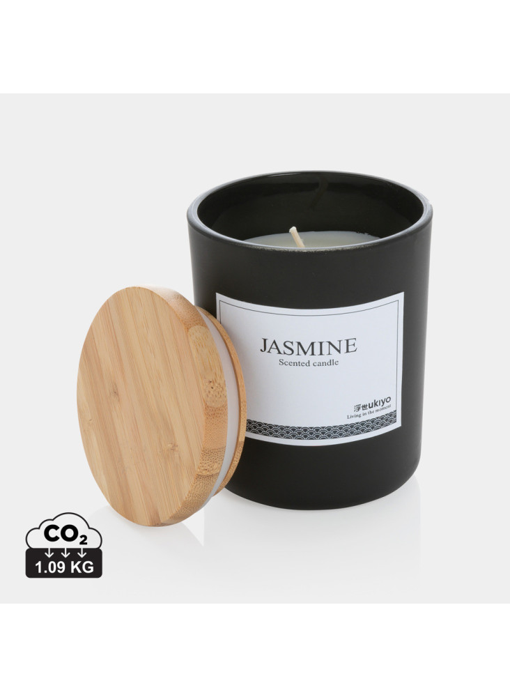 Bougie parfumée avec couvercle en bambou Ukiyo