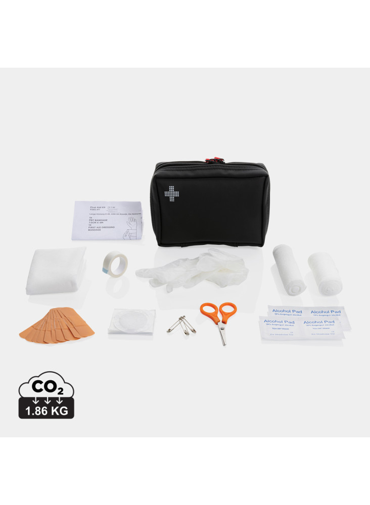 Set de premiers secours en PU nubuck recyclé RCS