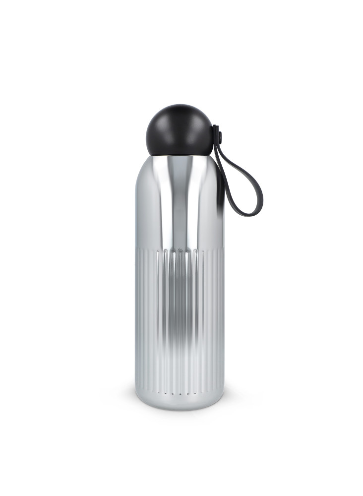 Sagaform Bouteille en acier Tekla chromé (recyclé) 500 ml