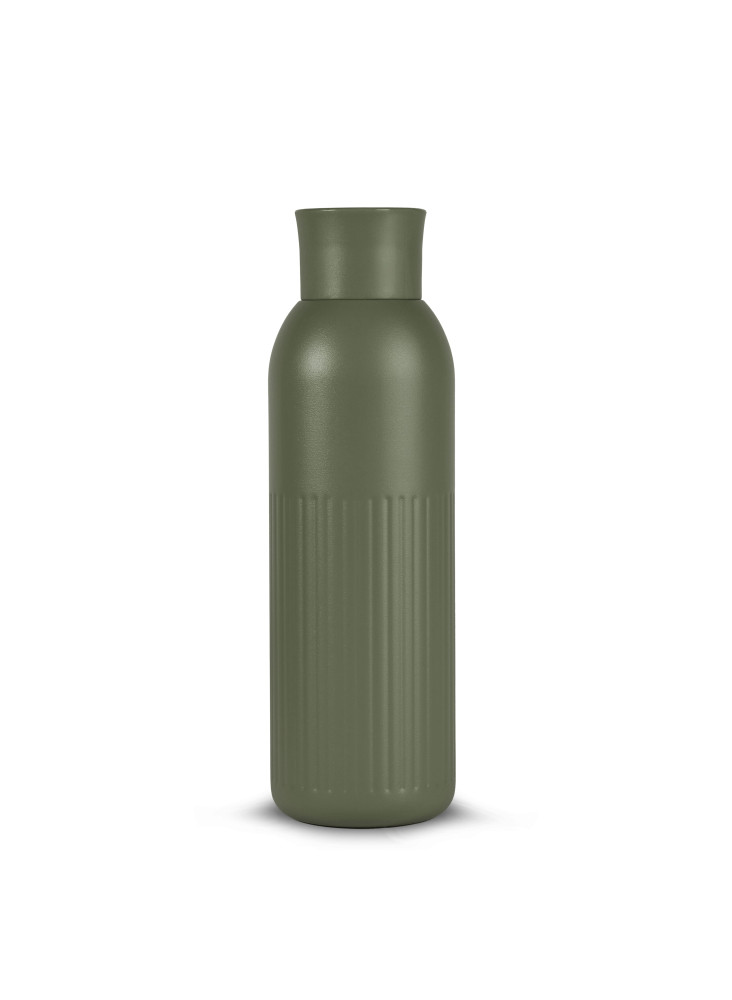 Sagaform Tekla Bouteille en acier avec bouchon poussoir (recyclé) 500 ml