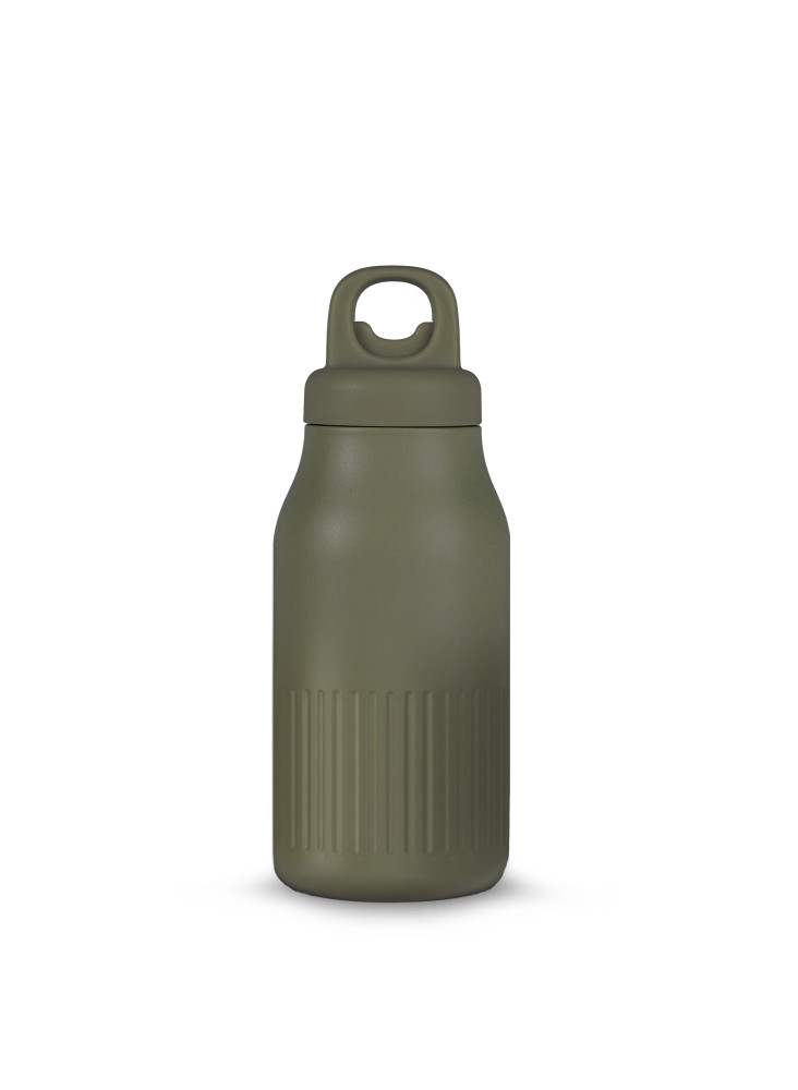 Sagaform Bouteille Truls en acier  avec bouchon à clic pratique (recyclé) 500 ml