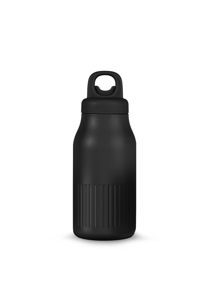 Sagaform Bouteille Truls en acier  avec bouchon à clic pratique (recyclé) 500 ml