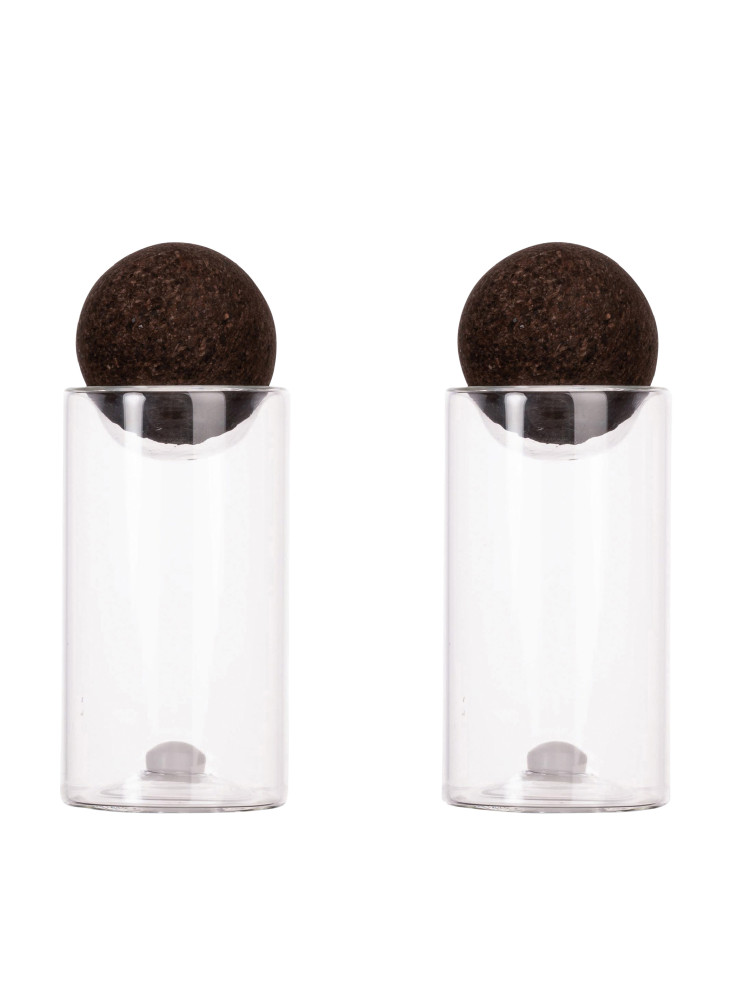 Sagaform Bouchons de liège nature sel/poivre pots, 2 pièces