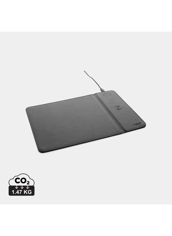 Tapis de souris en PU RCS avec chargeur 10W Swiss Peak