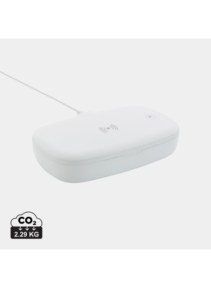 Boîte de stérilisation UV-C avec chargeur sans fil 5W