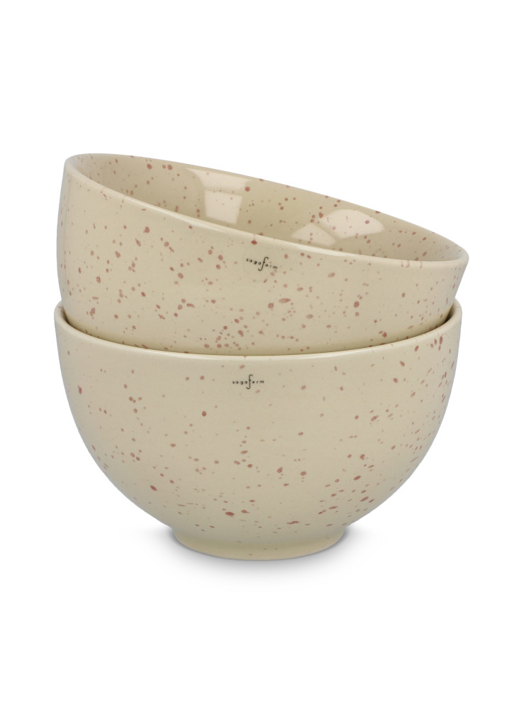 Sagaform Ditte Ensemble de bols en céramique 12 cm