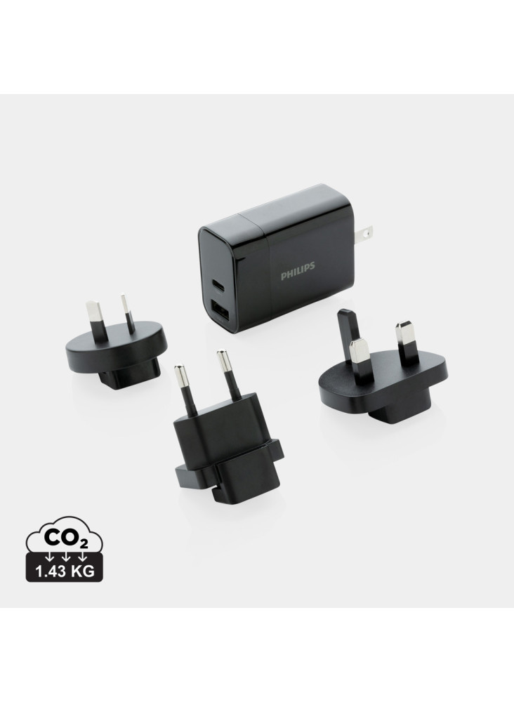 Chargeur USB de Voyage Philips, USB 30W Ultra Rapide