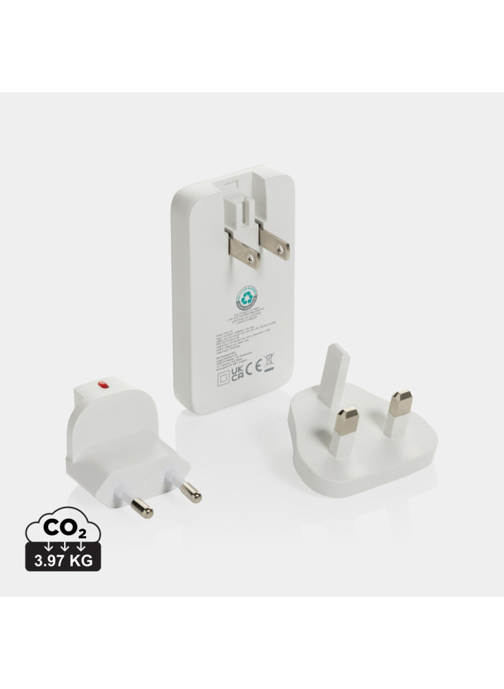 Chargeur plat 65W GAN avec connecteurs universels  Fluxo RCS
