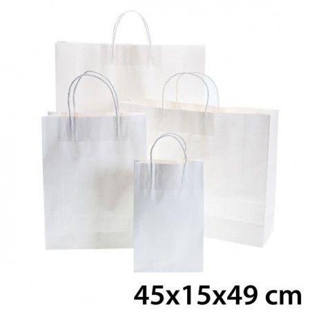 Sac Kraft Blanc 45x15x49 cm