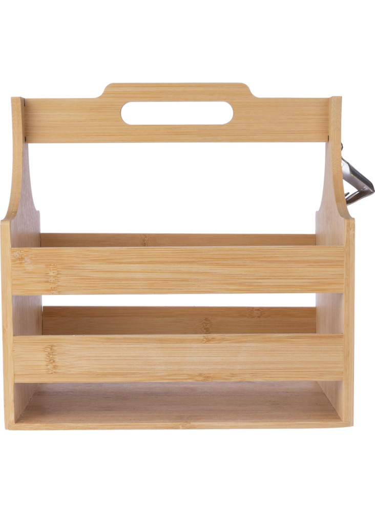 Porte-bouteilles Hans | Bambou | Avec décapsuleur