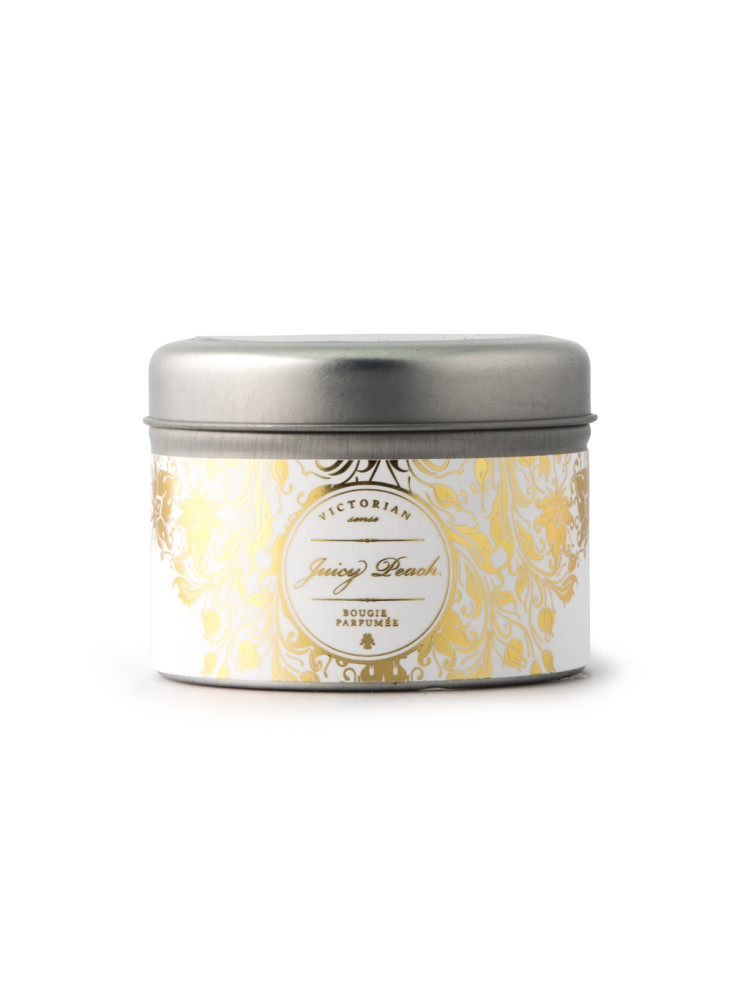 Victorian Sense Tinbox Juicy Peach bougie parfumée