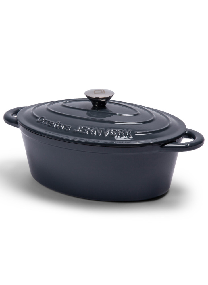 Orrefors Jernverk Poêle en fer émaillée ovale 3.5L