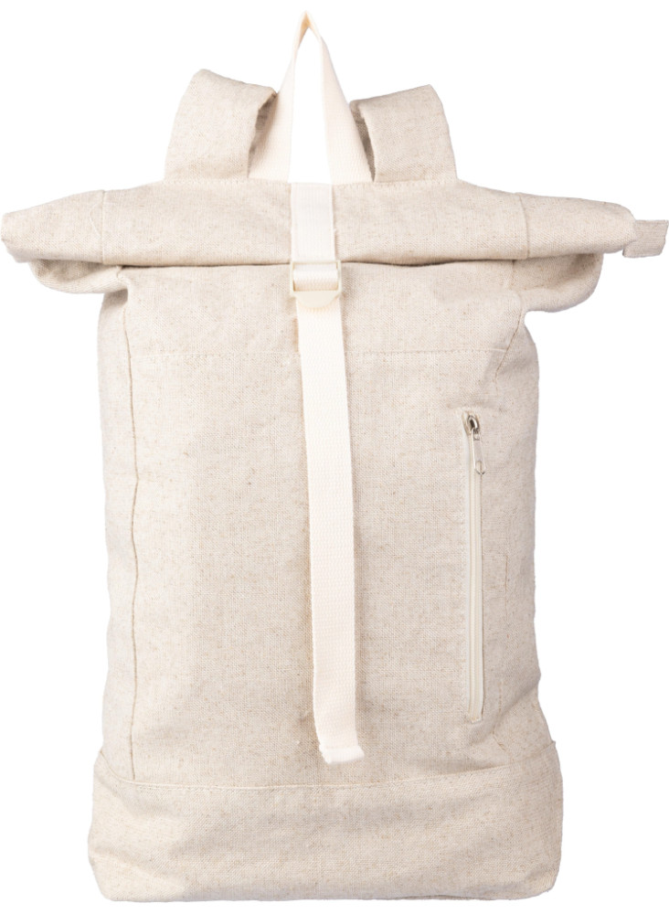Sac à dos Margarete | Chanvre | Rabat roulé | 24 l