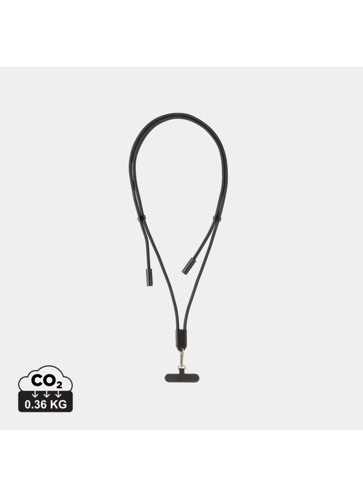 Cordon téléphone de 160cm avec câble 60W en rPET RCS LoopAmp