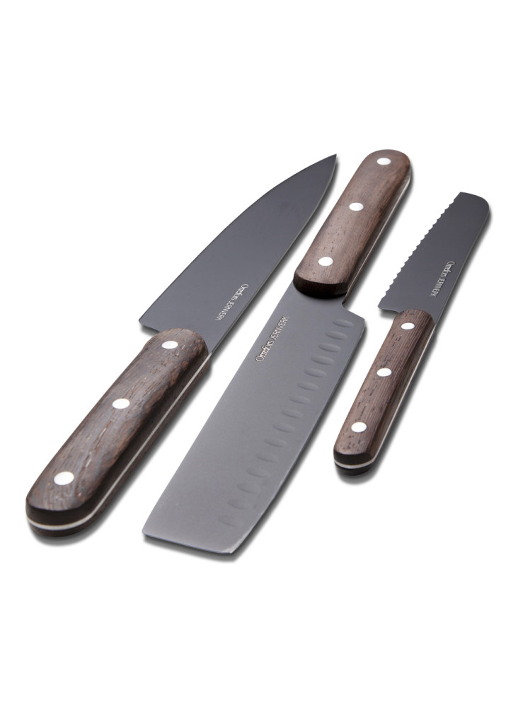 Orrefors Jernverk Set de couteaux en bois set de 3