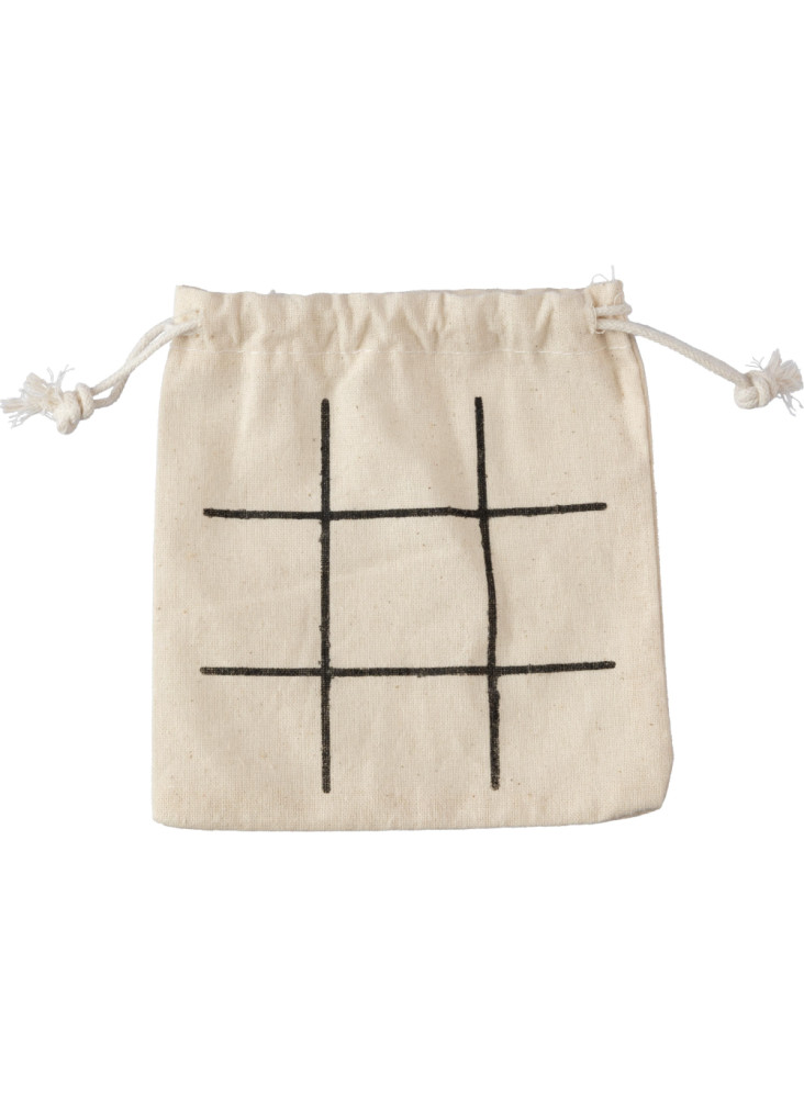 Jeu de morpion | Bois | Pochette coton