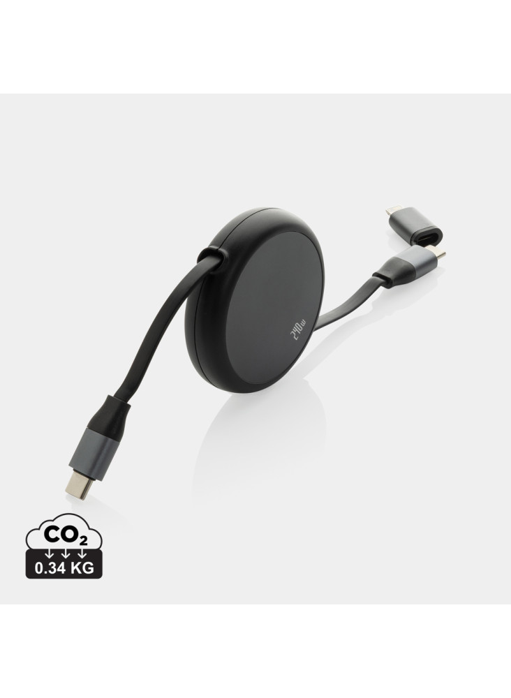 Câble rétractable 240W 2-en-1  en aluminium RCS Terra