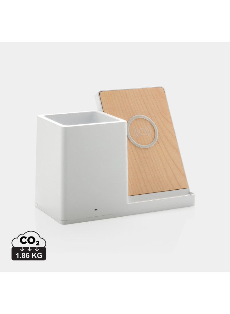 Chargeur 10W avec porte-stylo en ABS recyclé RCS Ontario
