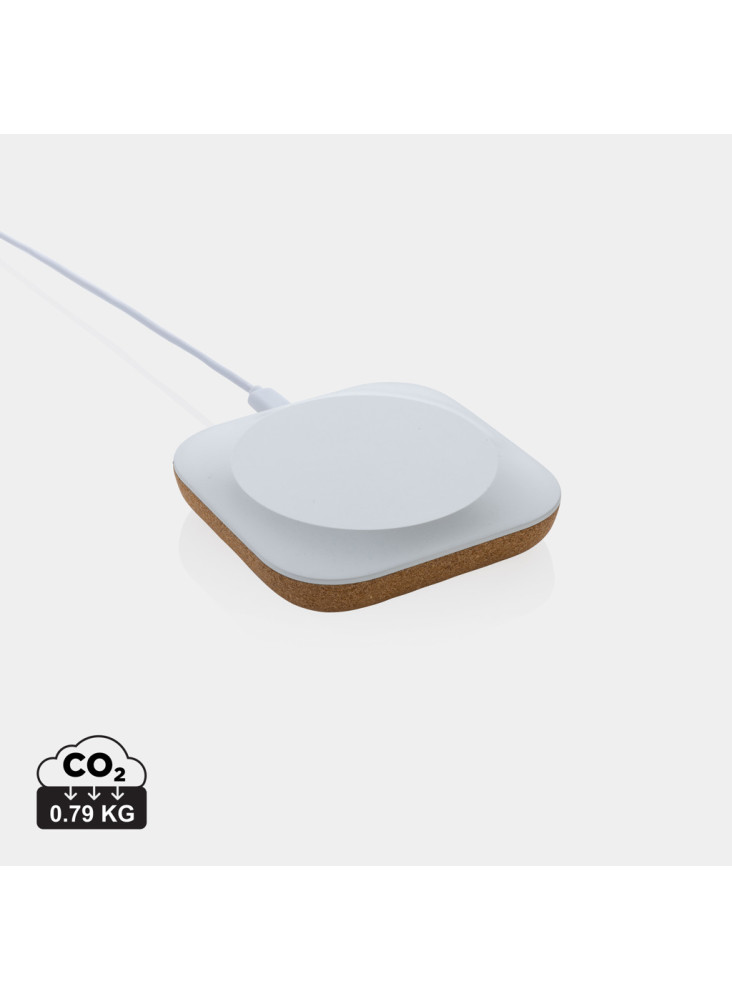 Chargeur 10W en plastique recyclé RCS et liège Oregon