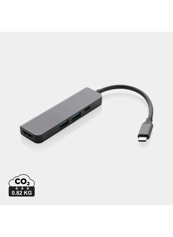 Hub avec entrée HDMI en aluminium recyclé Terra RCS